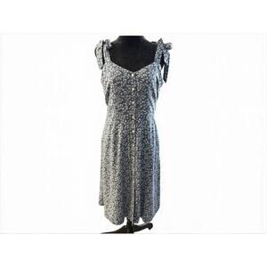 Gap Blue floral print Women's Midi dress size 10